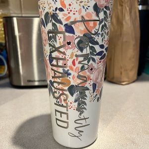 Mom life must haves permanently exhausted tumbler
